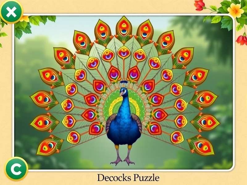 Indian Peacock Puzzle Game Screenshot